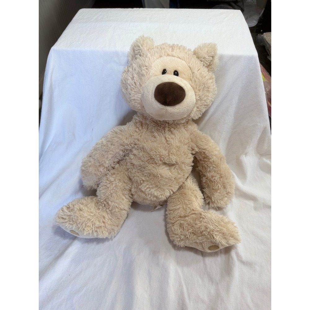 Gund Philbin Teddy Bear Kids 18" Tan Excellent Plush Stuffed Animal 6047532